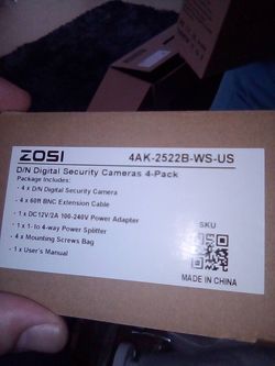 Zosi Security Cameras Set Up