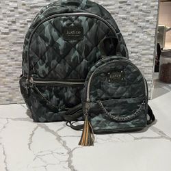 Large And Small Camouflage Backpacks