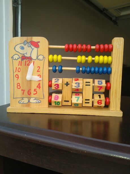 Vintage wooden learning toy