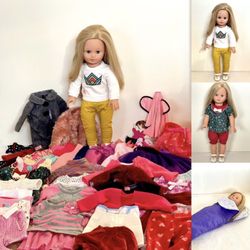 Doll 18inch with accessories and 30+ outfits