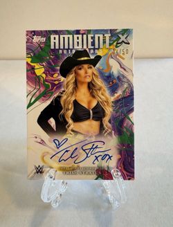 2025 Topps Exalted WWE - Trish Stratus #AMA-TSS Green Ambient Autographs /50