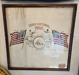 Antique Framed Patriotic York, PA