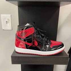 Jordan DS 1 Patent Breds Size 9