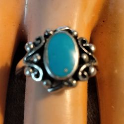 925.Silver Turquoise Ring 
