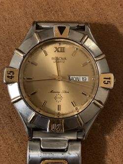 Bulova vintage two tone gold and silver tone
