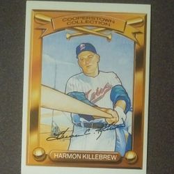 1989 Kahn's Harmon Killebrew Minnesota Twins Cooperstown Collection Hillshire Farms Baseball Card Hall Of Fame Vintage Collectible