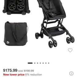 Munchkin Sparrow Travel Baby Stroller, Ultra Compact and Lightweight, for Babies and Toddlers, Black