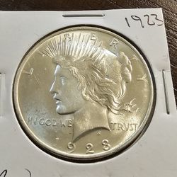 1923 Peace Dollar BU Great Luster