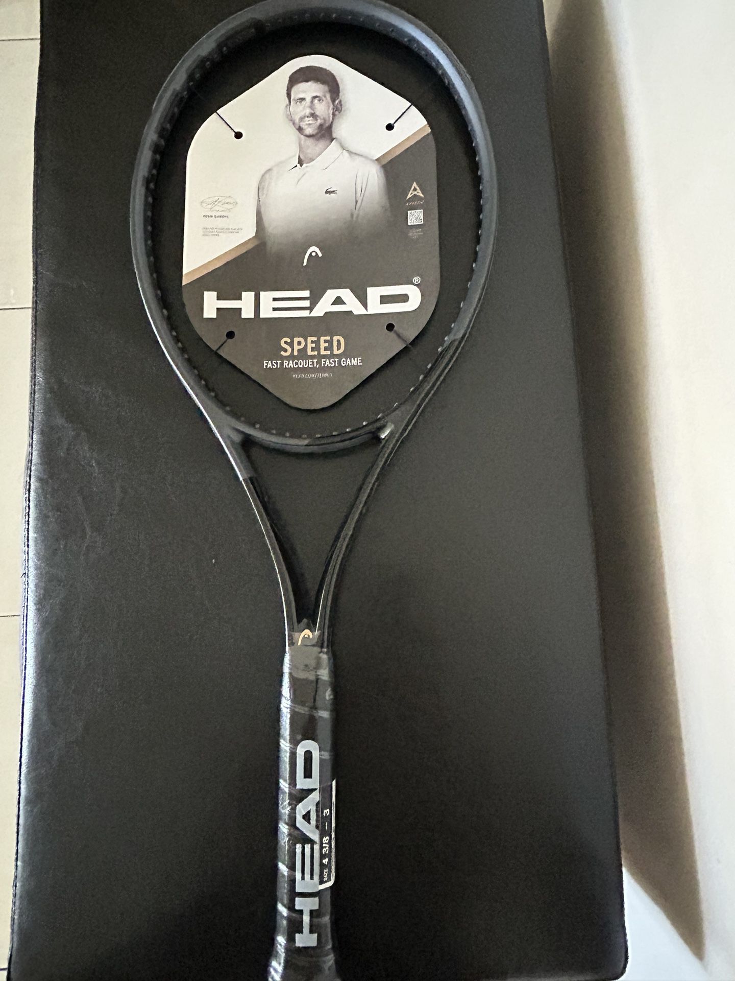 New tennis Racket. Head Speed Pro Black. Grip Size. 3. Length 27 inch.