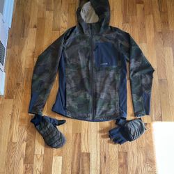 Orvis Pro LT Softshell Hoodie Jacket AND Mitts