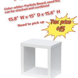 3 X Cubes  - White Cube Bookcase