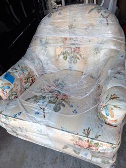 Vintage style seat spring rocking sofa