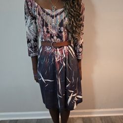 Chelsea & Violet Retro 70s Style Dress M