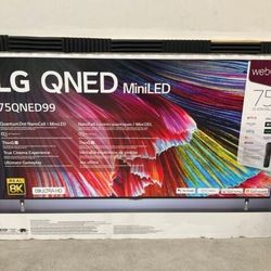 Tv LG 75", QNED99 Miniled, 8k, 240 Refresh Rate, Google, Alexa, Excellent 