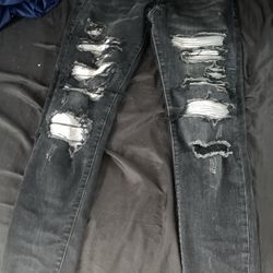 Amiri Jeans black n white 