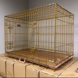 🐾NEW🐾 36” Gold Dog Kennel Cage 🐶🐕🐕‍🦺🐾