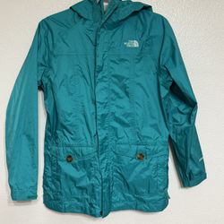 Size Small The North Face Windbreaker Jacket XL Youth (18) Small In Women Turquoise Zip Rare 