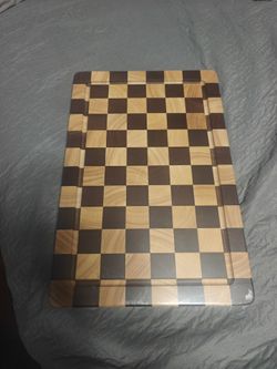 Handmade Checkerboard Wood Cutting Board