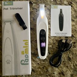 New Rechargeable Lighted Pet Hair Trimmer