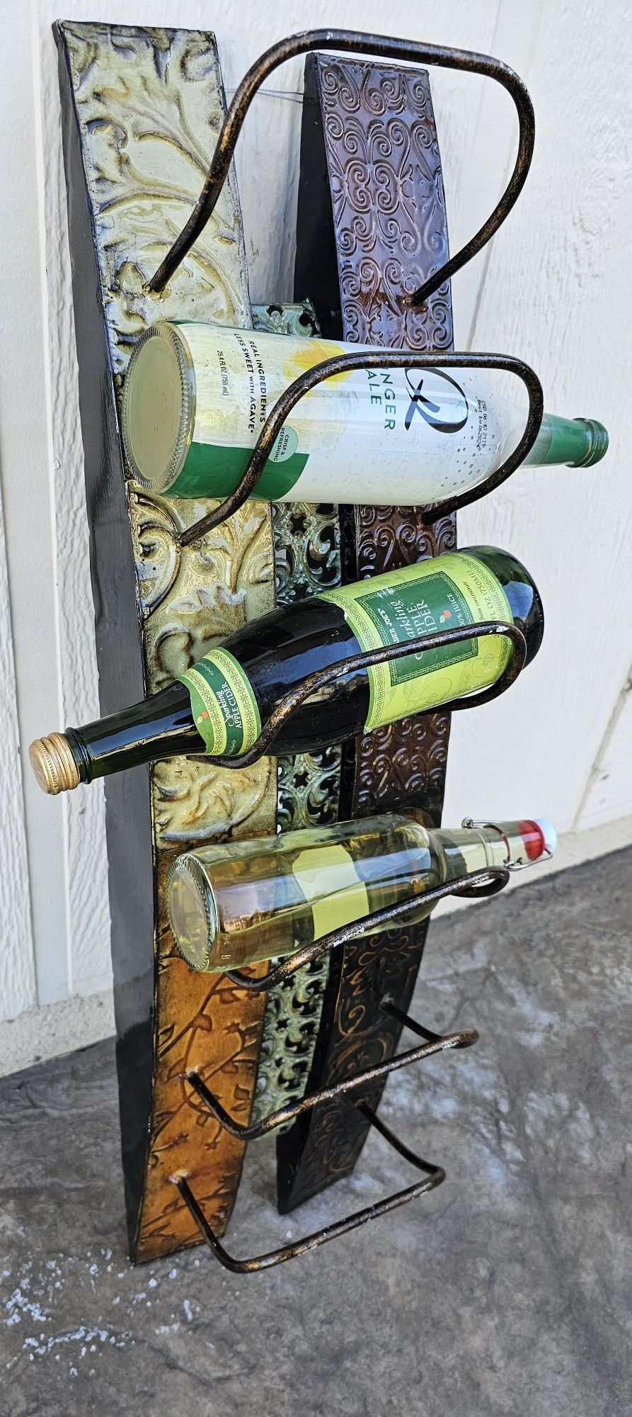 Wine Bottle Wall Rack $10! MUST SELL!