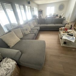 Grey Sofa Sectional With Chase 