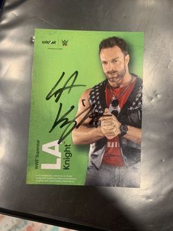 Wwe LA Knight Autograph 