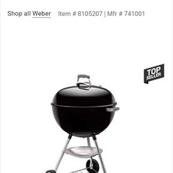 kettle charcoal grill black