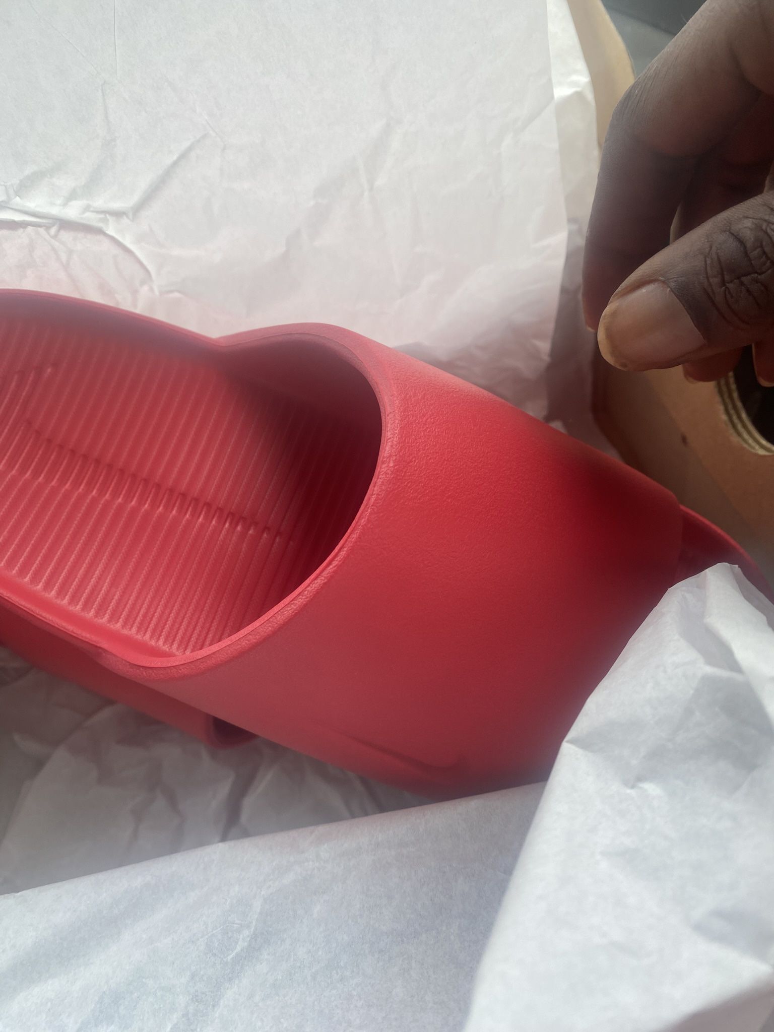 Red  Nike Slides Brand New