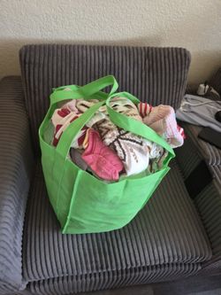 Bag of baby clothes