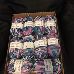 Ticker Tape Yarn 10 skeins
