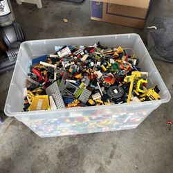 Tub full of Legos