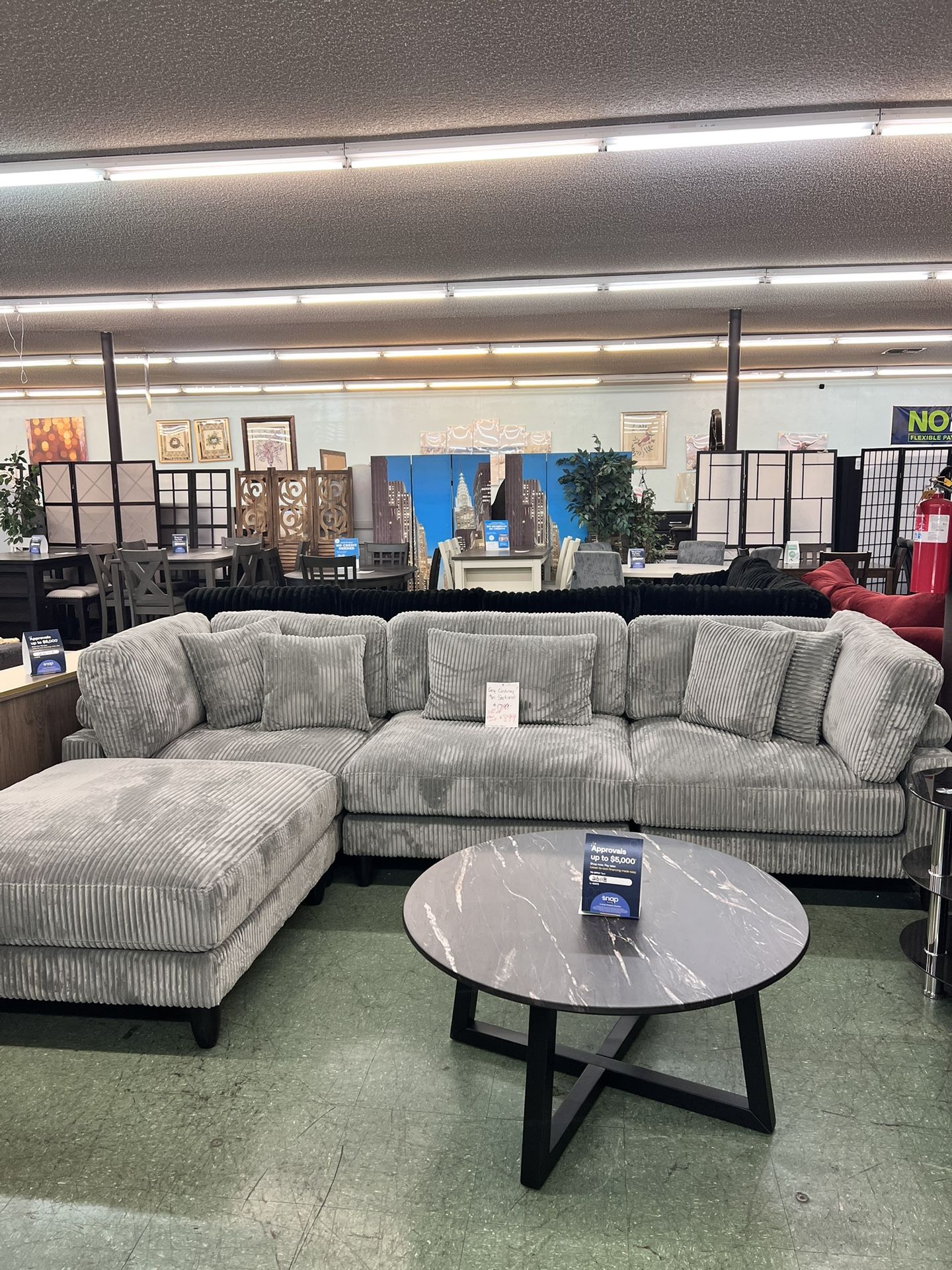 🚛Flash Deal🚛Brand New 4pc Overside Deep Seat Sectional Couch