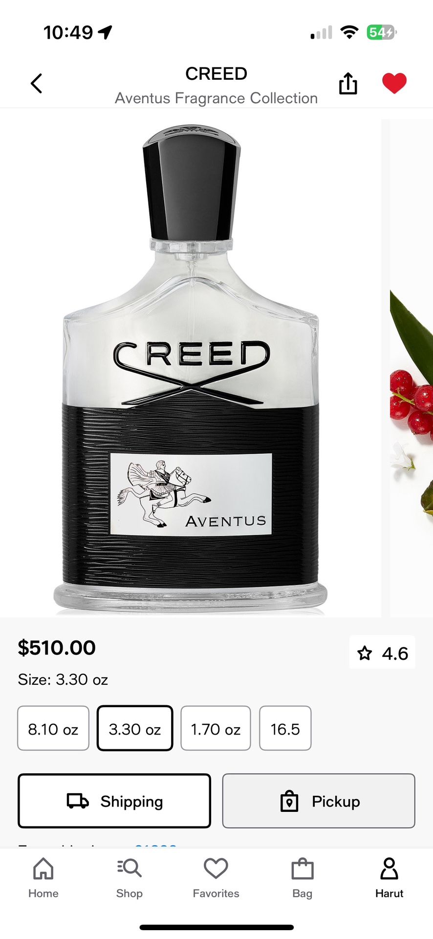 Creed Cologne/ Perfume