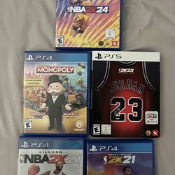 PlayStation Games. Buy Together Or Individual 7$ Each