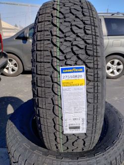 Chevrolet Silverado Tires New Goodyear Wrangler  Trailrunner AT 275 60R20 $790 set of four install mount and balance 👌