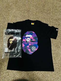 Black and purple Bape shirt