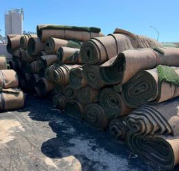 $125 a roll (used turf) .  cover dirt