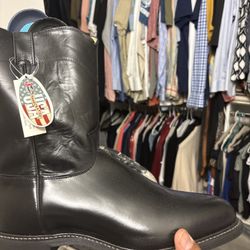 Men’s Size 13 Black Work Boots – Excellent Condition