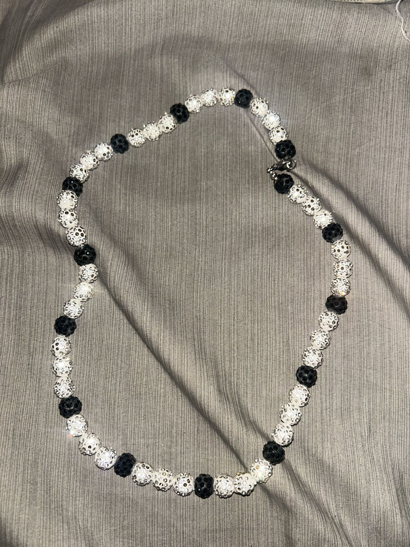 Baseball Rhinestone Necklace