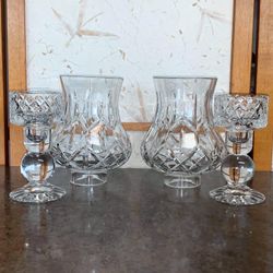 Lead Crystal Candle Stands