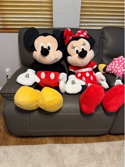 Giant size Mickey and Minnie Plush