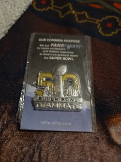 50TH YEAR SUPERBOWL PIN