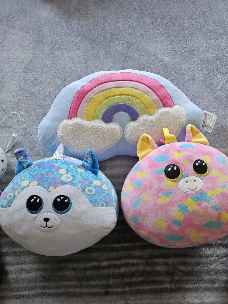 Beanie Baby Pillows/ Rainbow