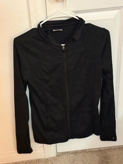 Black Full-Zip Athletic Jacket