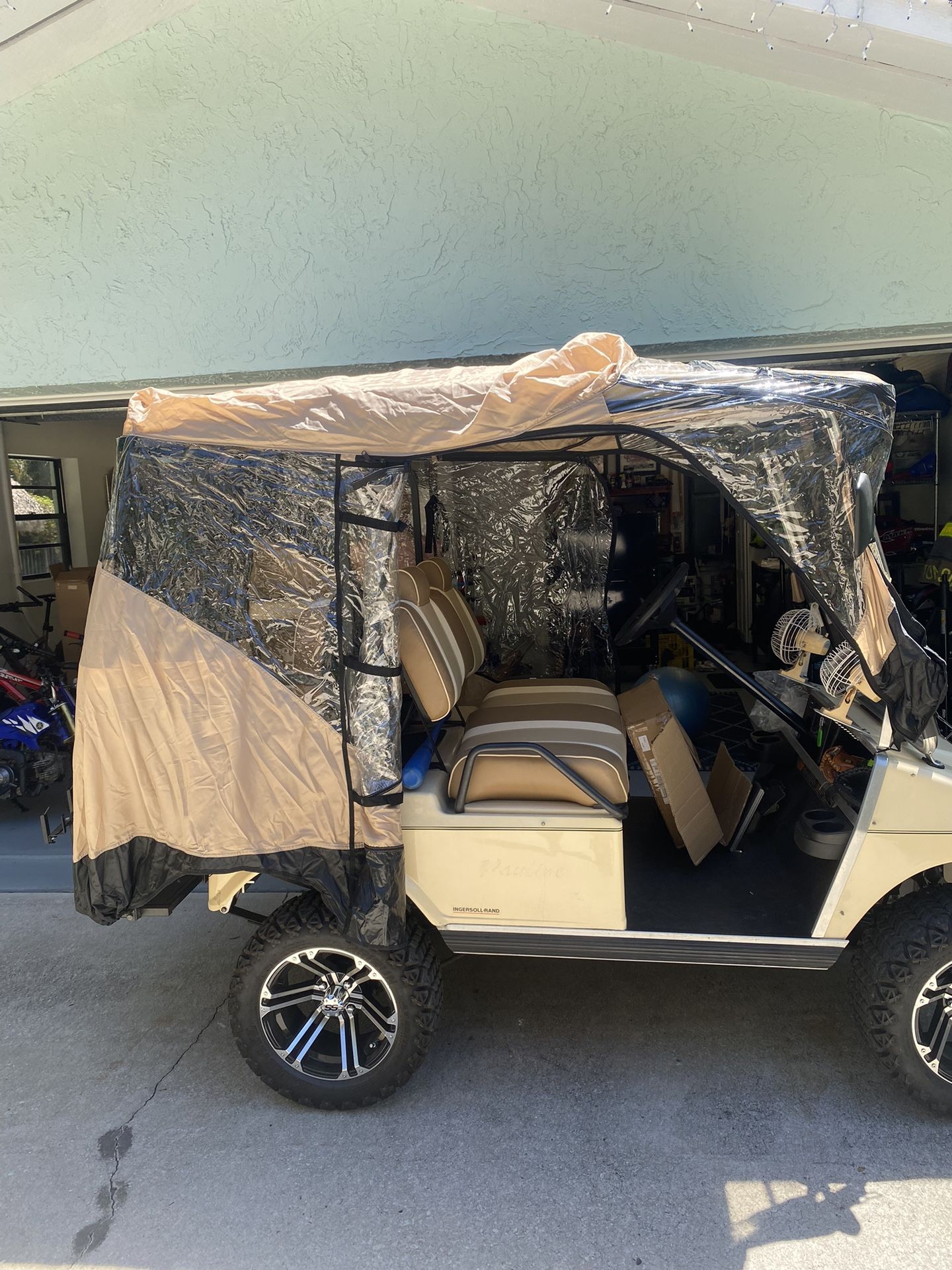 Golf Cart Roll Up Rain Cover, Doors, Windshield