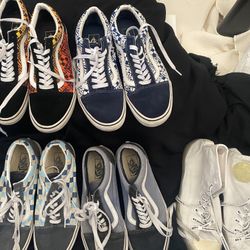 Vans & Converse high top all stars  See sizes and prices below