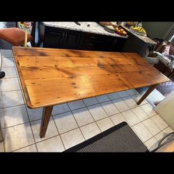 Rustic farm table