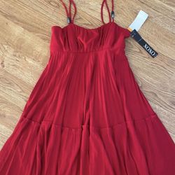 New! XOXO ( Macys) Red Babydoll Dress S