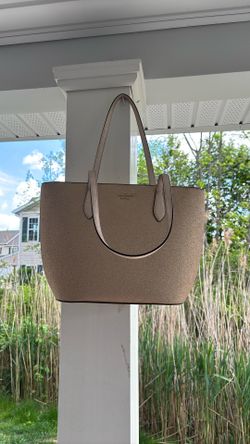 Kate Spade Satchel Purse Gold Glitter with Strap New