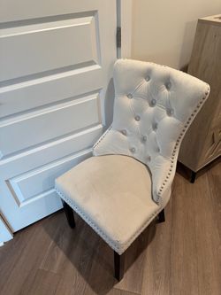 Chairs- upholstered white